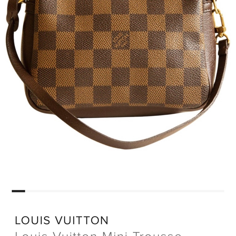 Brown Checkered Shoulder Bag - Picture 2 of 15